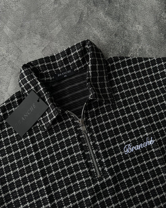 Polo Halfzip Tweed Black