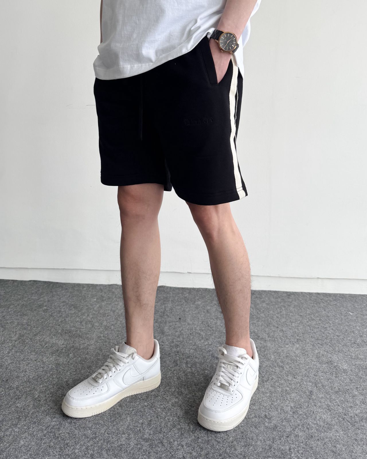 Short Pants Stripe Black