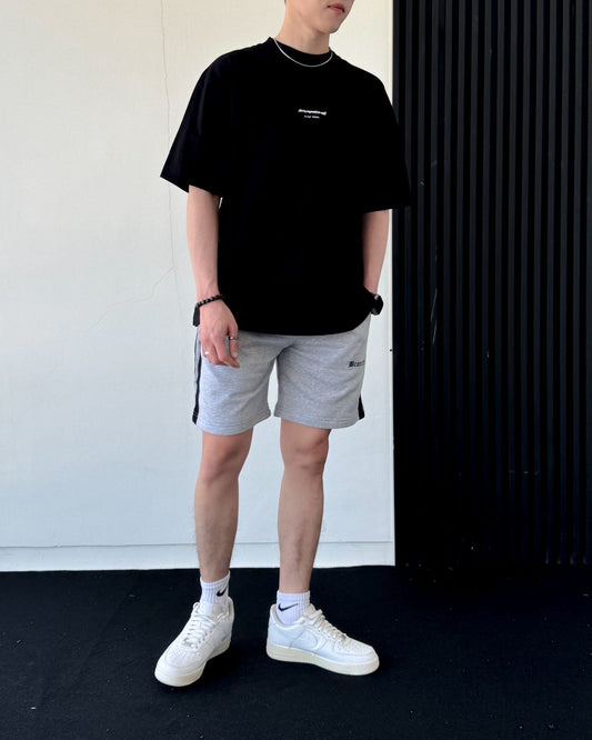 Short Pants Stripes Misty Grey