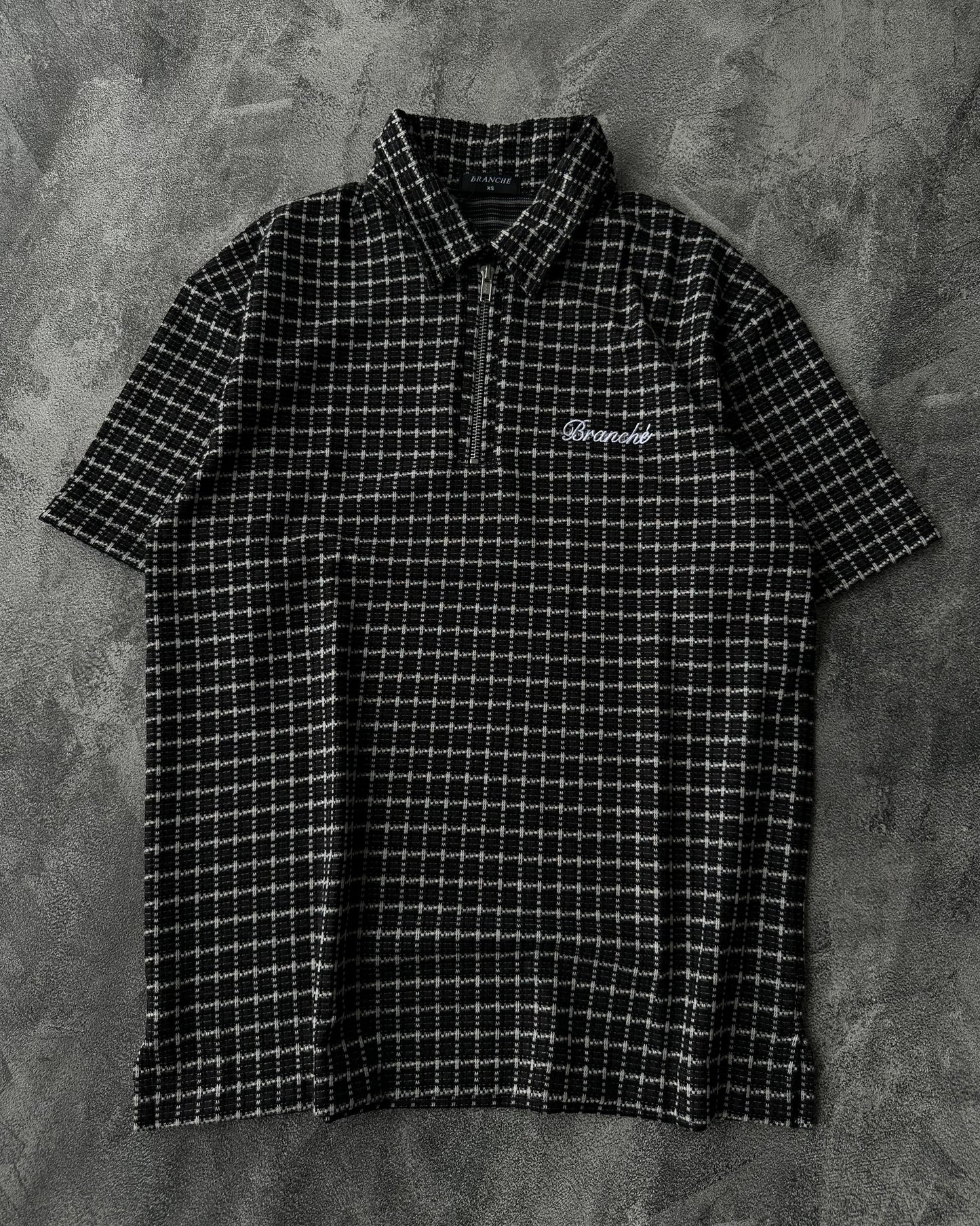 Polo Halfzip Tweed Black