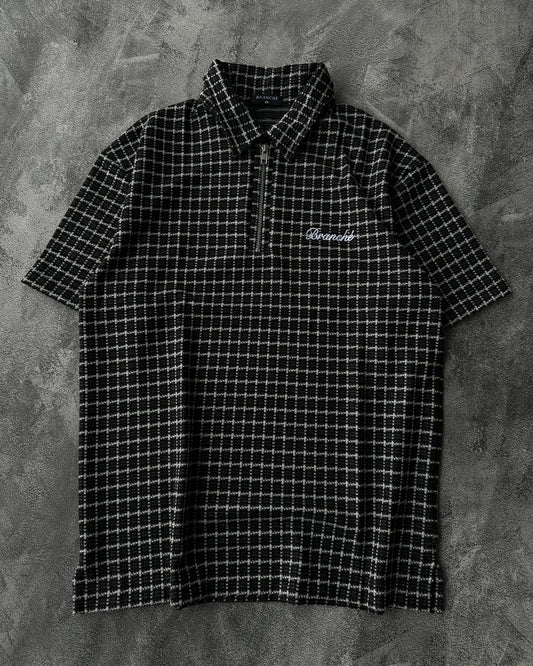 Polo Halfzip Tweed Black