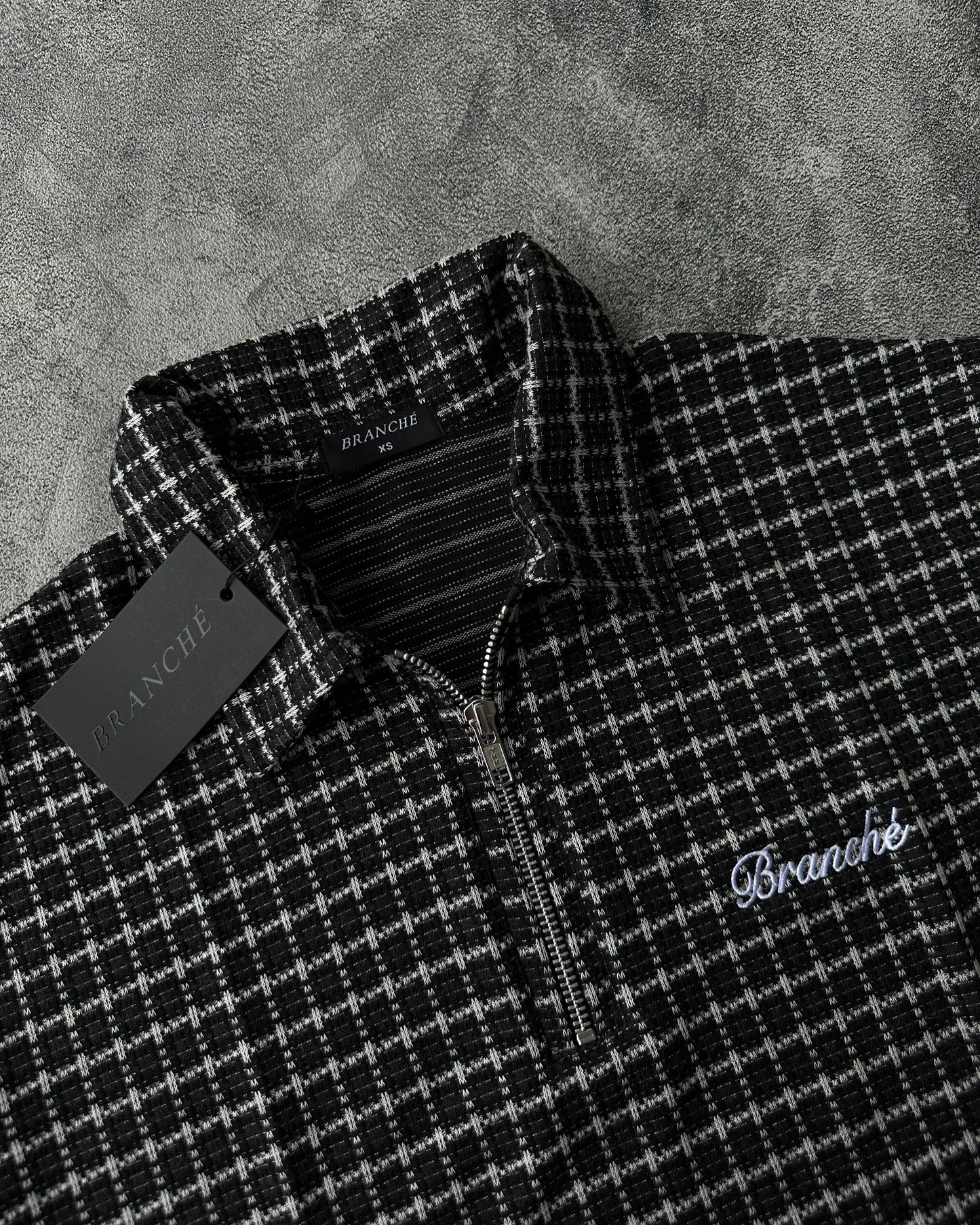 Polo Halfzip Tweed Black